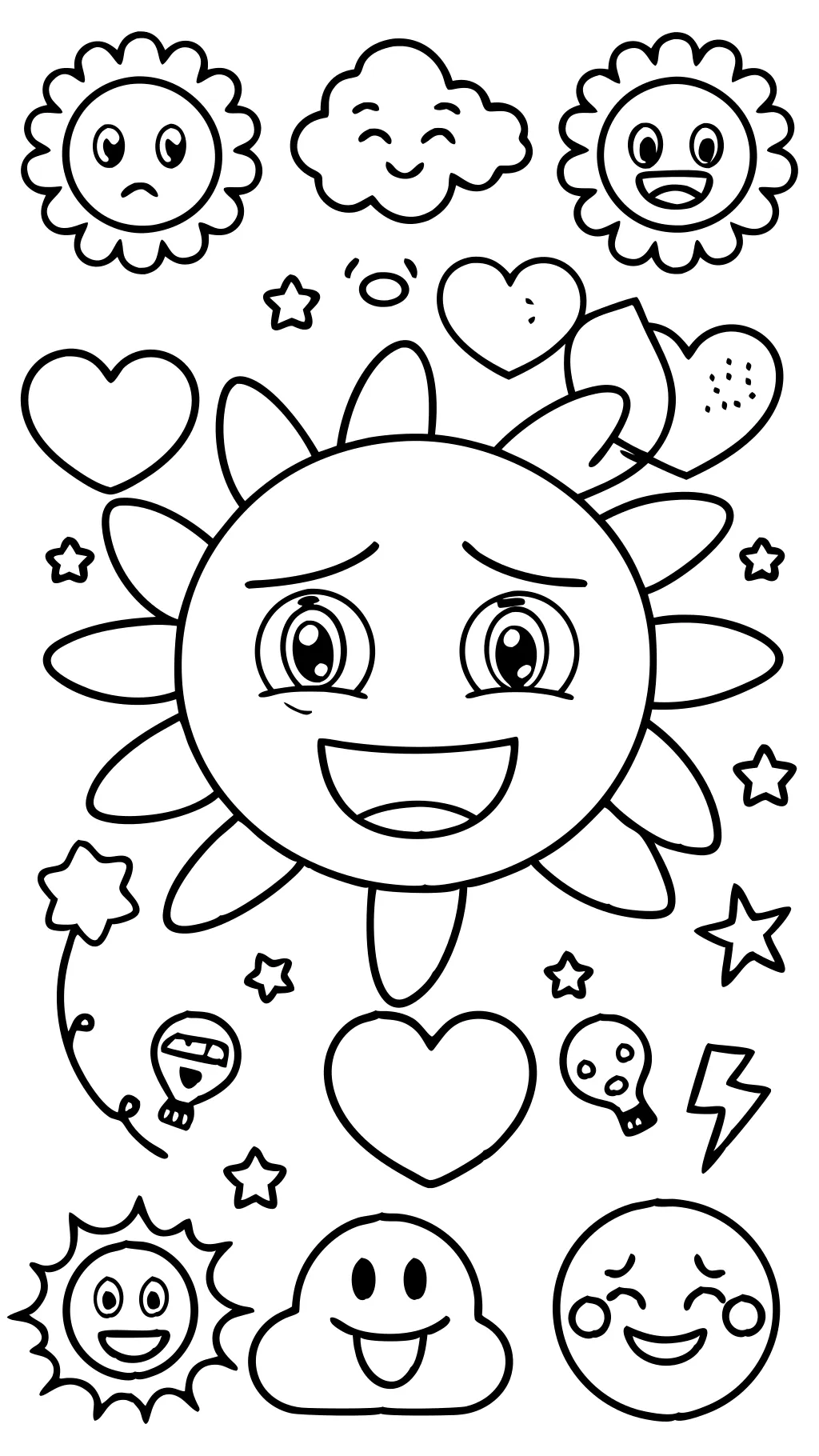 emotion coloring pages